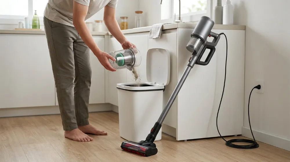 Aspirateur sans sac ou aspirateur avec sac pour le nettoyage quotidien de la maison